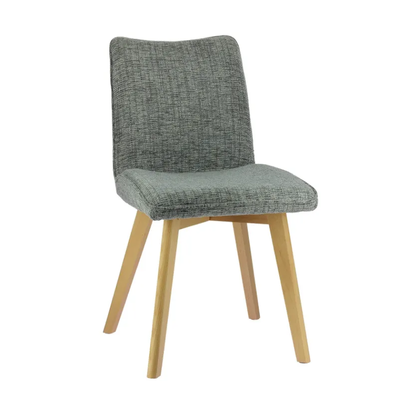 ColineChaise rembourrée en tissu avec pieds en bois> Chaise De Salle à Manger|Chaise Salon