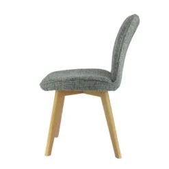ColineChaise rembourrée en tissu avec pieds en bois><noscript><img width=