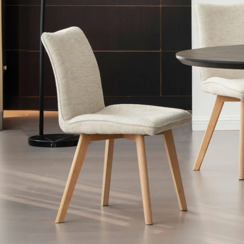 ColineChaise rembourrée en tissu avec pieds en bois> Chaise De Salle à Manger|Chaise Salon