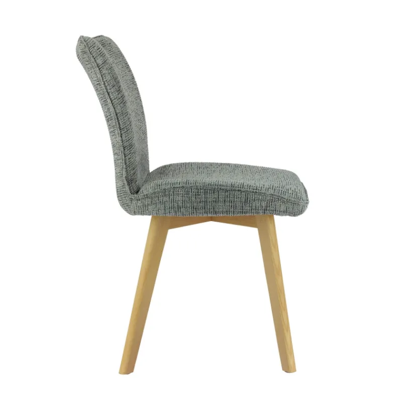 ColineChaise rembourrée en tissu avec pieds en bois> Chaise De Salle à Manger|Chaise Salon