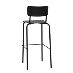 Perfecta College Tabouret de bar avec dossier style vintage> Tabouret De Bar (assise +/- 80 Cm)