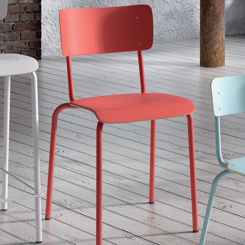 Perfecta Collège Chaise d'écolier vintage en métal et bois> Chaise De Cuisine