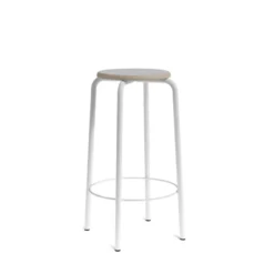 Perfecta Collège Tabouret snack vintage sans dossier bois et métal><noscript><img width=