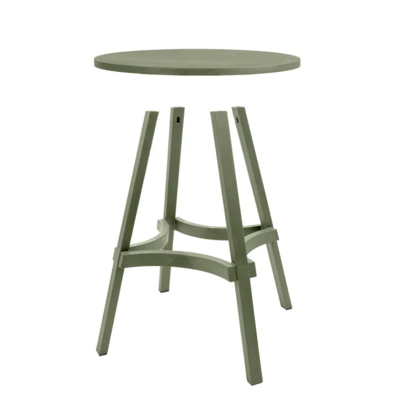 Combo Table de jardin ronde recyclée> Table De Jardin