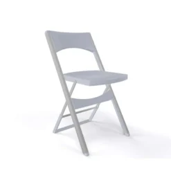 Compact Chaise pliante solide en technopolymère et métal aluminium><noscript><img width=