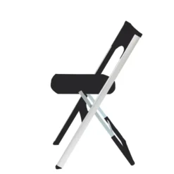 Compact Chaise pliante solide en technopolymère et métal aluminium><noscript><img width=