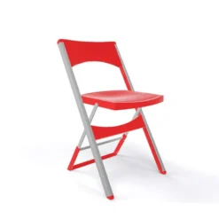 Compact Chaise pliante solide en technopolymère et métal aluminium><noscript><img width=