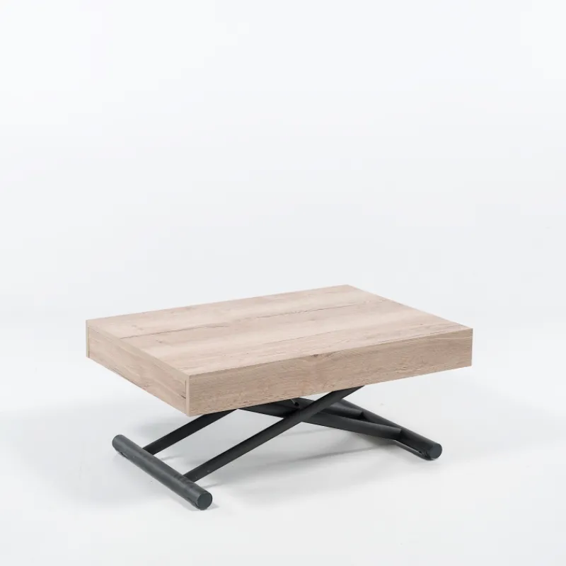 Altacom Compact Table réglable en hauteur et extensible en mélaminé> Table De Salon|Table Pour Petit Espace