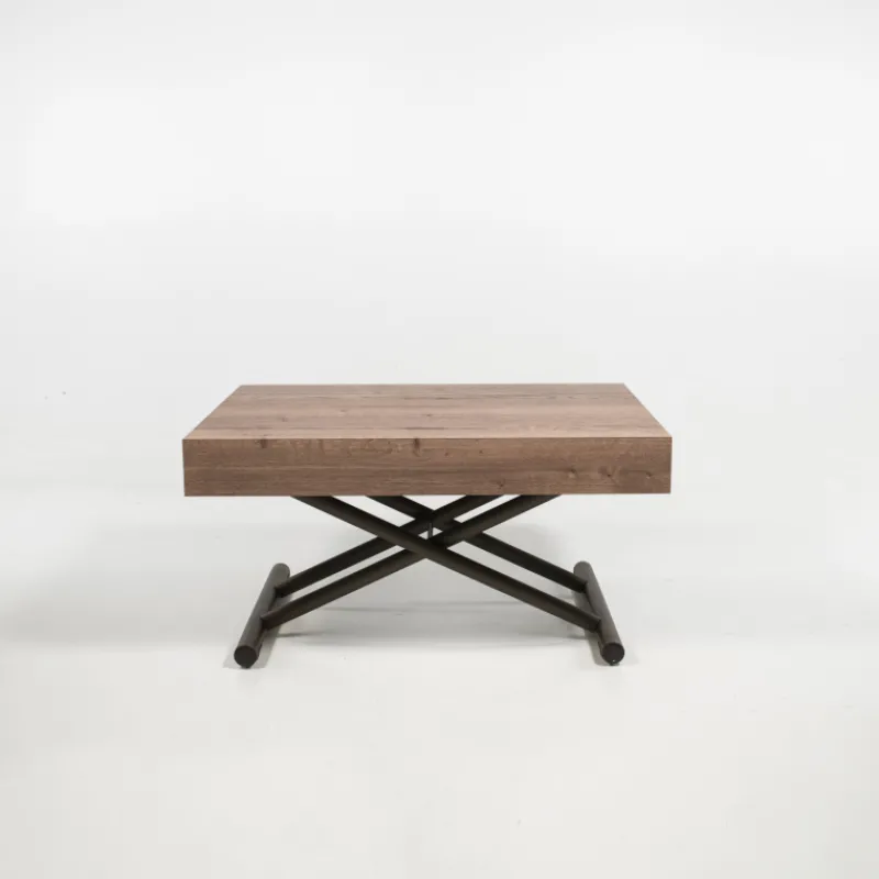 Altacom Compact Table réglable en hauteur et extensible en mélaminé> Table De Salon|Table Pour Petit Espace