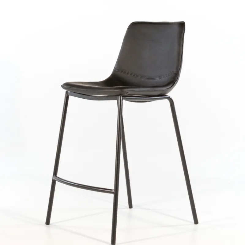 CoqueTabouret coque snack en synthétique et pieds en métal> Tabouret Snack (assise +/- 65 Cm)|Tabouret De Bar (assise +/- 80 Cm)