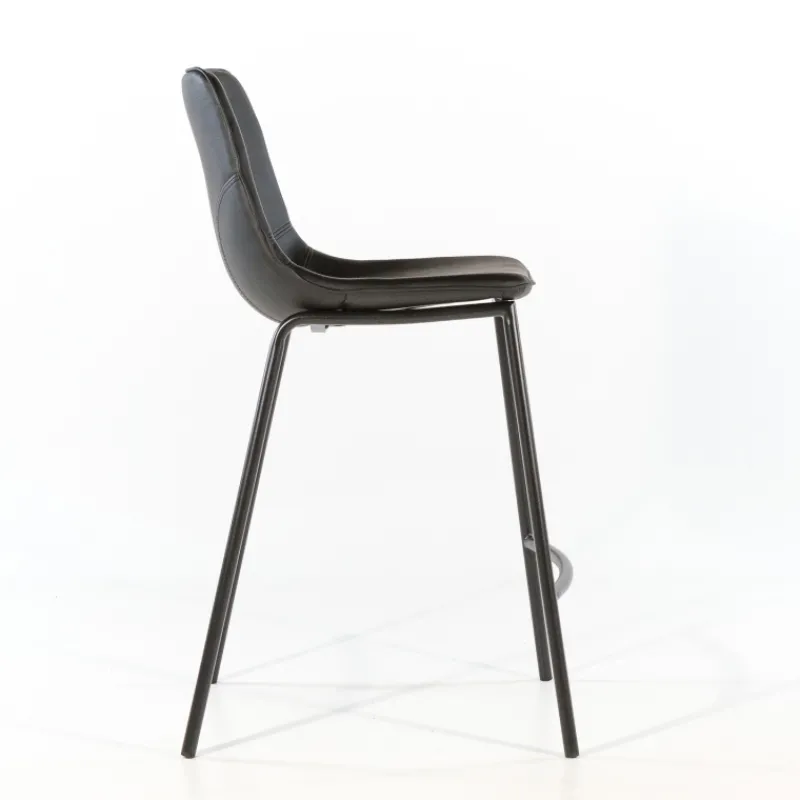 CoqueTabouret coque snack en synthétique et pieds en métal> Tabouret Snack (assise +/- 65 Cm)|Tabouret De Bar (assise +/- 80 Cm)