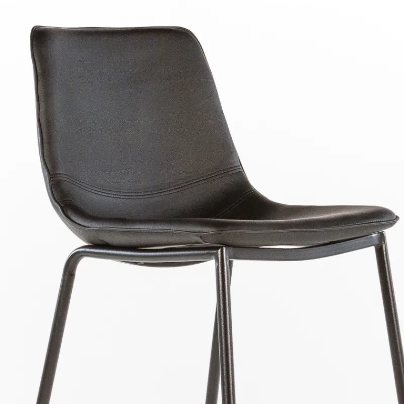 CoqueTabouret coque snack en synthétique et pieds en métal> Tabouret Snack (assise +/- 65 Cm)|Tabouret De Bar (assise +/- 80 Cm)