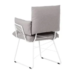 Mobitec Cosy ® Fauteuil design confortable assise en tissu et pieds en métal><noscript><img width=