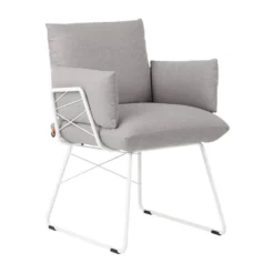 Mobitec Cosy ® Fauteuil design confortable assise en tissu et pieds en métal><noscript><img width=