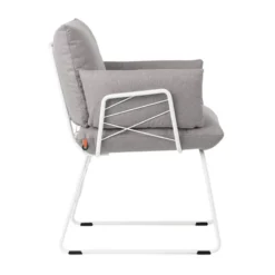 Mobitec Cosy ® Fauteuil design confortable assise en tissu et pieds en métal><noscript><img width=