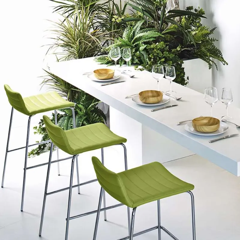 Midj Cover ® Tabouret de bar style moderne en synthétique et métal> Tabouret De Bar (assise +/- 80 Cm)
