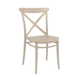 Cross Chaise de cuisine style bistrot empilable en polypropylène><noscript><img width=
