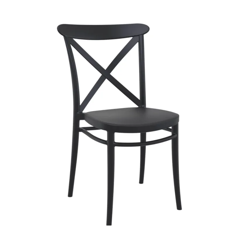 Cross Chaise de cuisine style bistrot empilable en polypropylène> Chaise De Cuisine