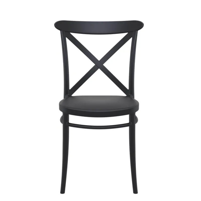 Cross Chaise de cuisine style bistrot empilable en polypropylène> Chaise De Cuisine