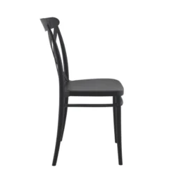 Cross Chaise de cuisine style bistrot empilable en polypropylène><noscript><img width=