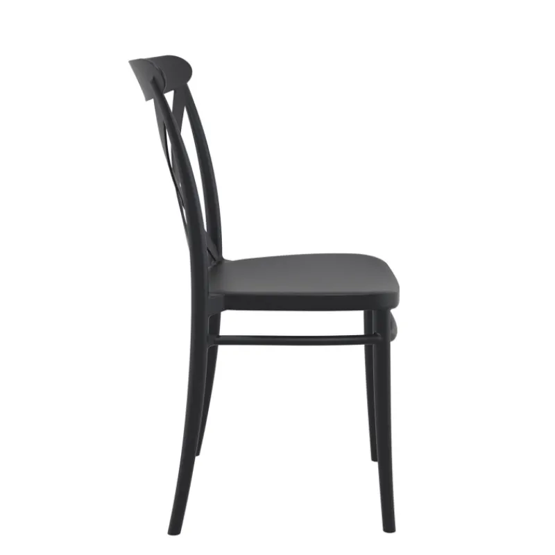 Cross Chaise de cuisine style bistrot empilable en polypropylène> Chaise De Cuisine