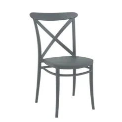Cross Chaise de cuisine style bistrot empilable en polypropylène><noscript><img width=