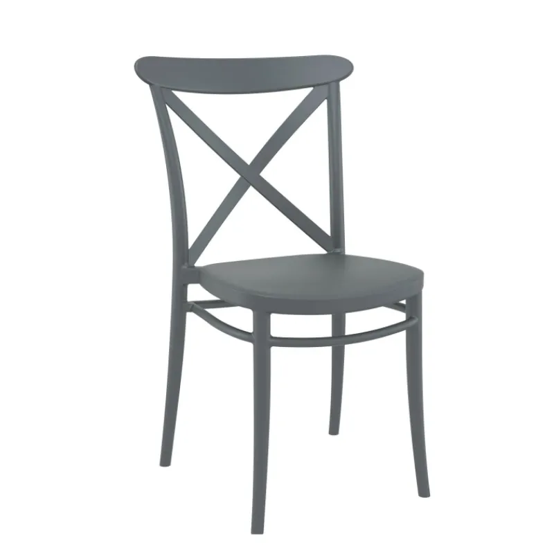 Cross Chaise de cuisine style bistrot empilable en polypropylène> Chaise De Cuisine