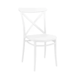 Cross Chaise de terrasse bistrot empilable en polypropylène><noscript><img width=