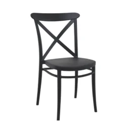 Cross Chaise de terrasse bistrot empilable en polypropylène><noscript><img width=