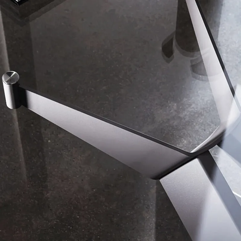 Sovet Italia Cross Sovet® Table de salle à manger design en verre et métal> Table De Salle à Manger