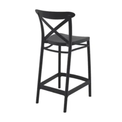 Cross Tabouret snack moderne en polypropylène avec dossier><noscript><img width=