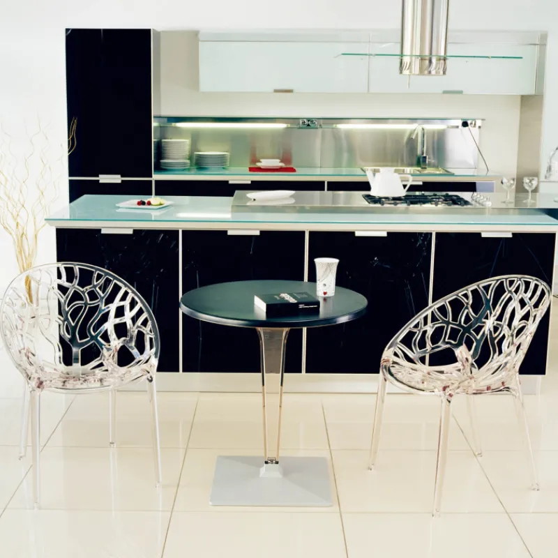 Crystal Chaise design en polycarbonate> Chaise Salon|Chaise Pour Chambre
