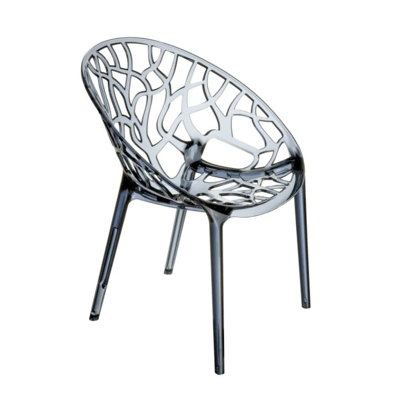 Crystal Chaise design en polycarbonate> Chaise Salon|Chaise Pour Chambre