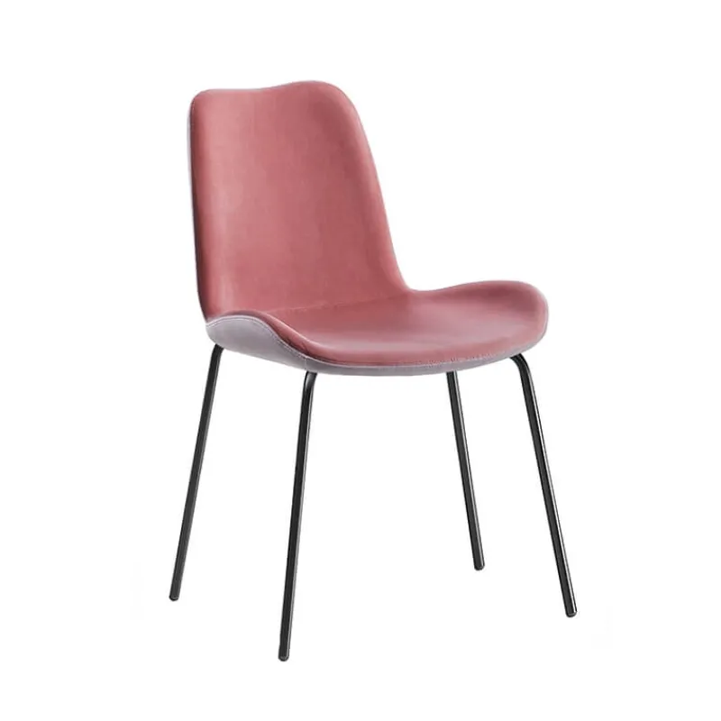 Midj Dalia ® Chaise moderne bicolore en tissu fabriquée en Italie> Chaise De Salle à Manger|Chaise Salon