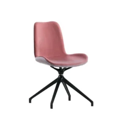 Midj Dalia ® Chaise pivotante en tissu bicolore fabriquée en Italie> Chaise De Salle à Manger|Chaise De Bureau
