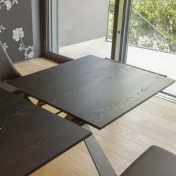 Altacom Delta Table design italienne extensible en mélaminé et pieds en X><noscript><img width=