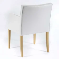 Sessio Diem Fauteuil contemporain rembourré en synthétique pieds en bois> Chaise De Cuisine|Chaise De Salle à Manger