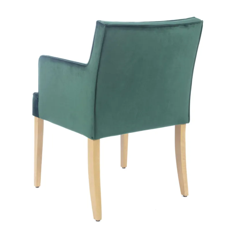 Sessio Diem Fauteuil contemporain rembourré en tissu et pieds en bois> Chaise De Salle à Manger|Chaise Salon