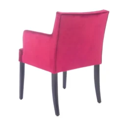 Sessio Diem Fauteuil contemporain rembourré en tissu et pieds en bois><noscript><img width=