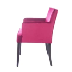 Sessio Diem Fauteuil contemporain rembourré en tissu et pieds en bois><noscript><img width=