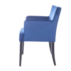 Sessio Diem Fauteuil contemporain rembourré en tissu et pieds en bois><noscript><img width=