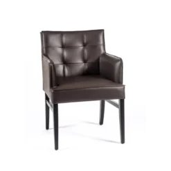 Sessio Diem 4 Fauteuil matelassé en synthétique et bois> Chaise De Cuisine|Chaise De Salle à Manger