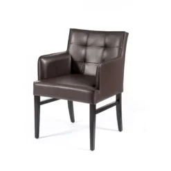 Sessio Diem 4 Fauteuil matelassé en synthétique et bois> Chaise De Cuisine|Chaise De Salle à Manger