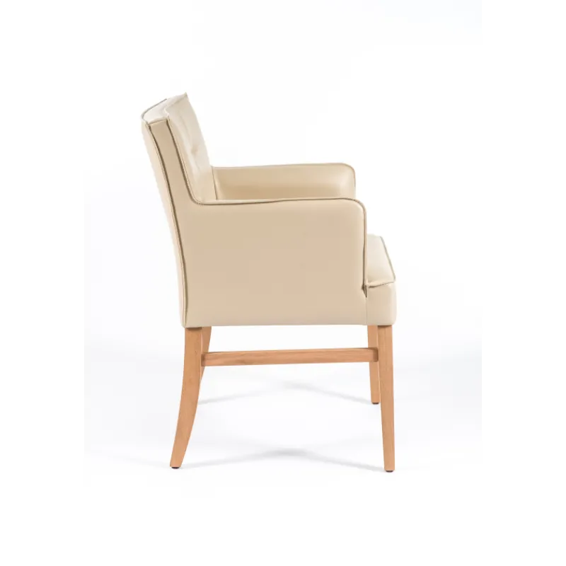 Sessio Diem 4 Fauteuil matelassé en synthétique et bois> Chaise De Cuisine|Chaise De Salle à Manger