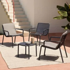 Doga Fauteuil de jardin bas relax design italien><noscript><img width=