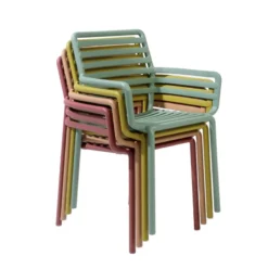 Doga Fauteuil de jardin design empilable fabriqué en Italie><noscript><img width=