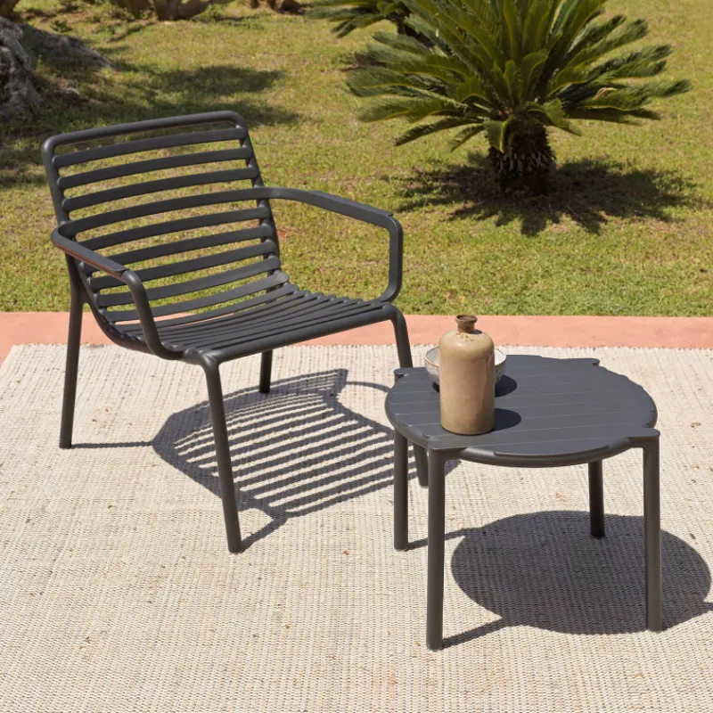 Doga Table basse de jardin ronde empilable fabriquée en Italie> Table De Jardin