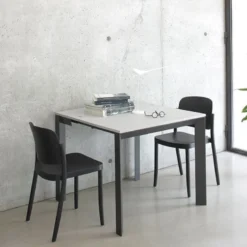 Altacom Domino Console extensible en mélaminé et pieds en métal><noscript><img width=