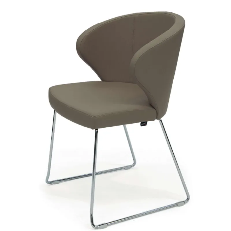 Peressini Doris P Fauteuil en synthétique et pieds en métal personnalisables> Chaise De Cuisine|Chaise De Salle à Manger