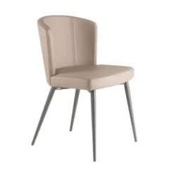 Peressini Doris S Chaise de séjour en synthétique et métal><noscript><img width=
